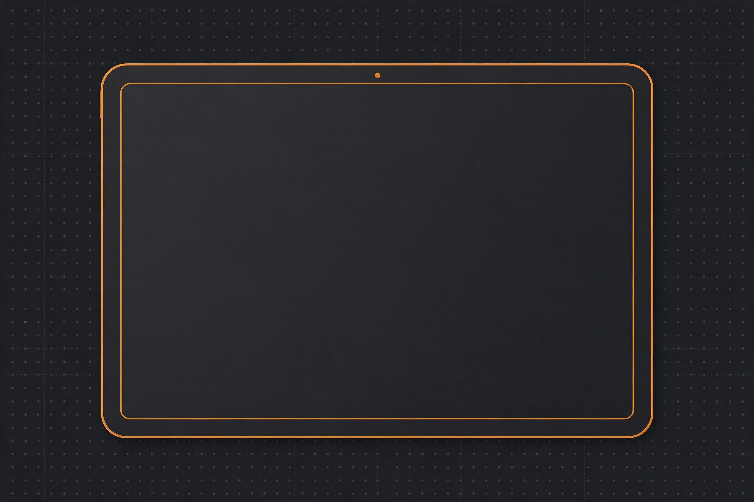 Illustrative schematic of a generic tablet — not a product photograph