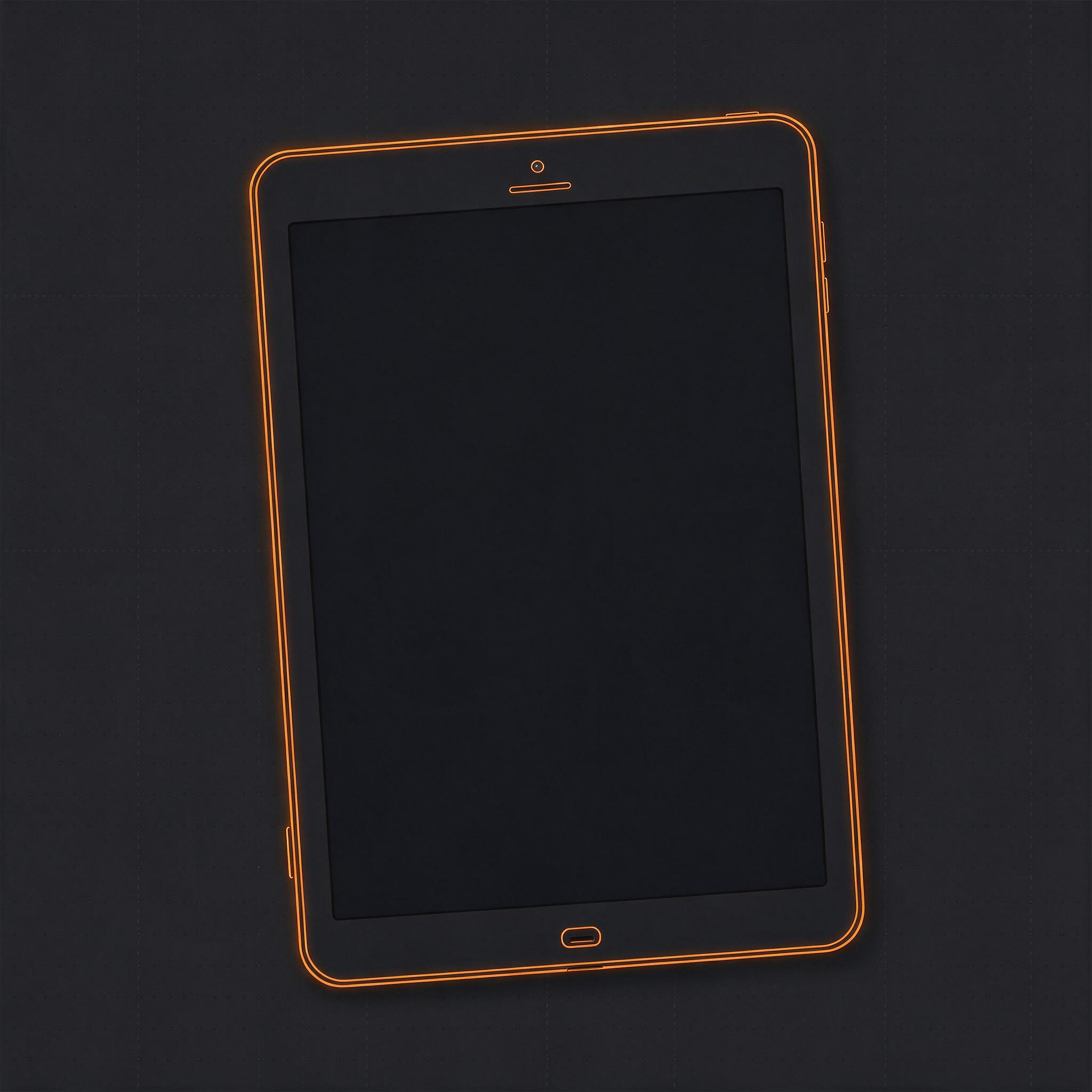 Illustrative schematic of a generic tablet — not a product photograph